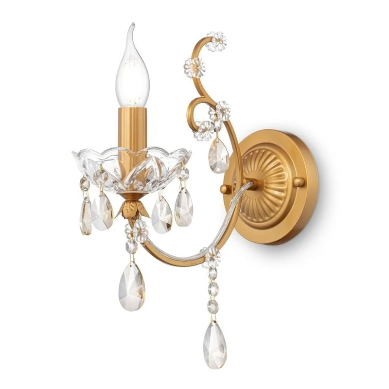 Lustre Ancien Laiton Et Verre
