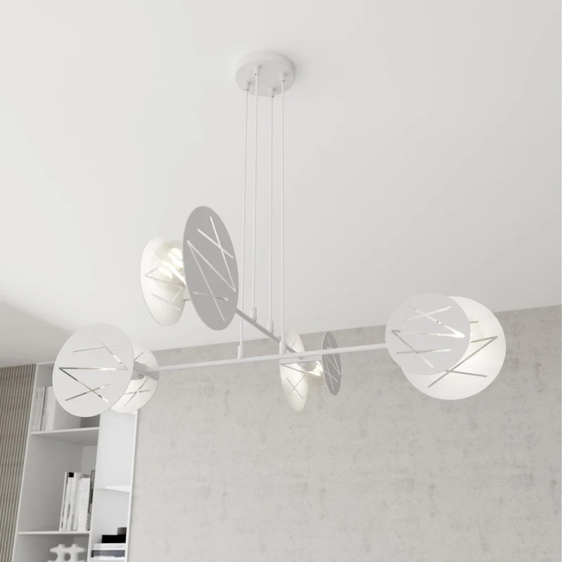 Lustre blanc Salon en métal