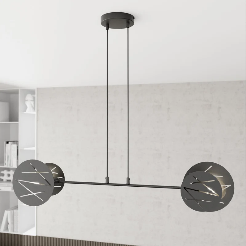 Lustre en Suspension design pour Salon noir