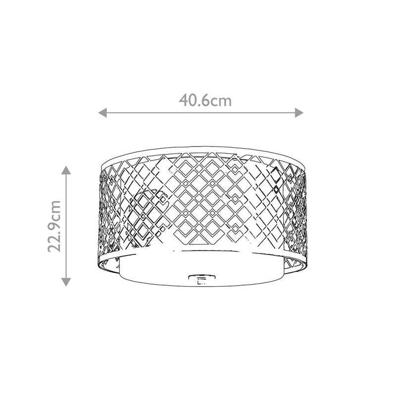 Luminaire plafonnier gris Salon