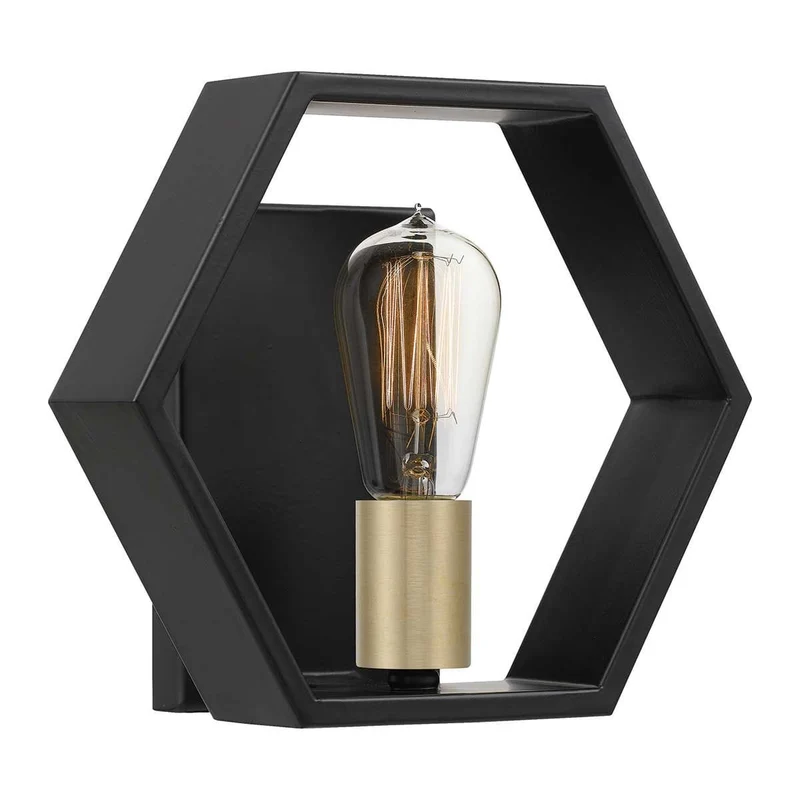 Applique noire Moderne pour Chambre