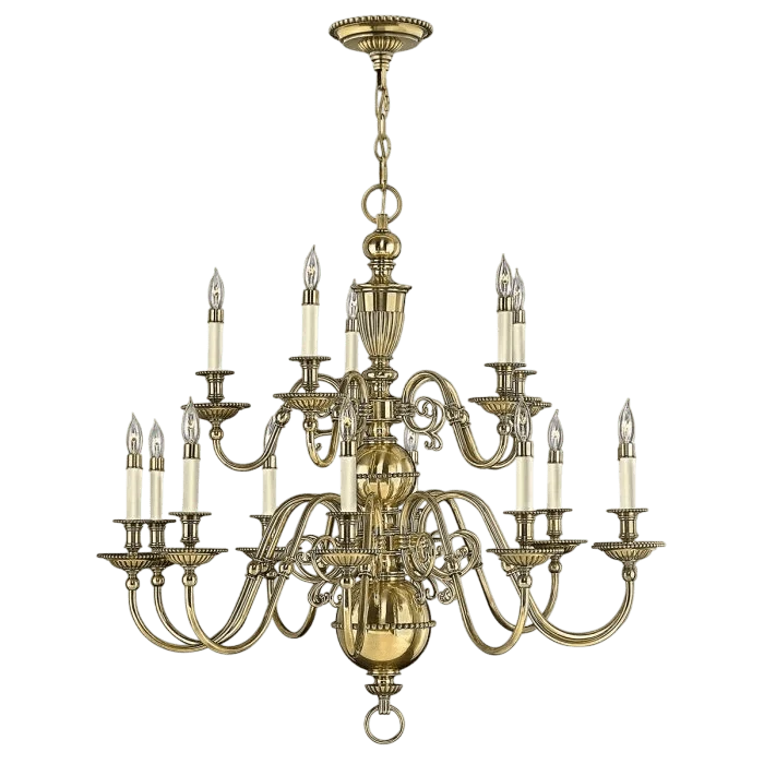 Lustre Chandelier Laiton