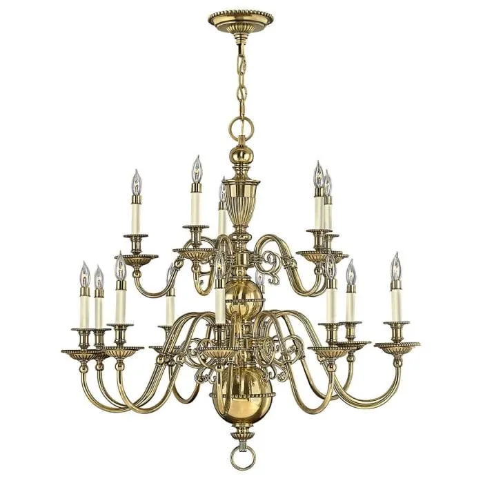 Lustre Chandelier Laiton