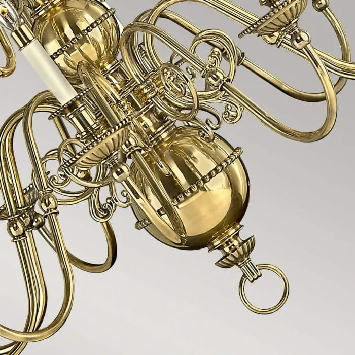 Lustre Chandelier Laiton
