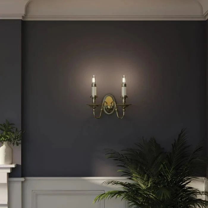 Applique Murale Chandelier Laiton