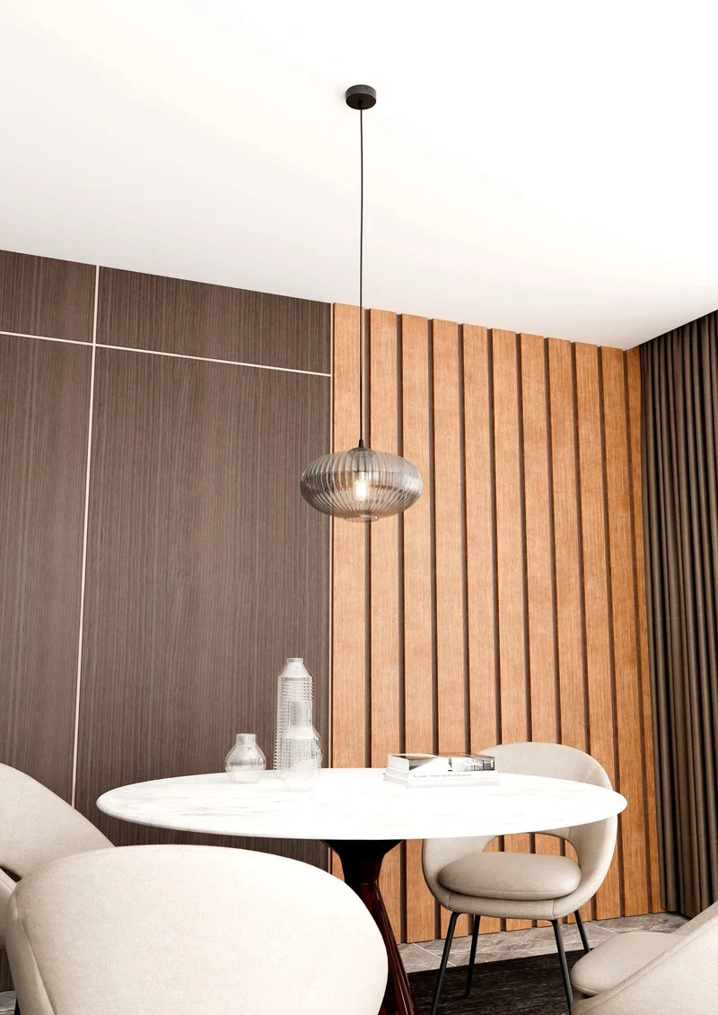 Suspension en verre noir Chambre