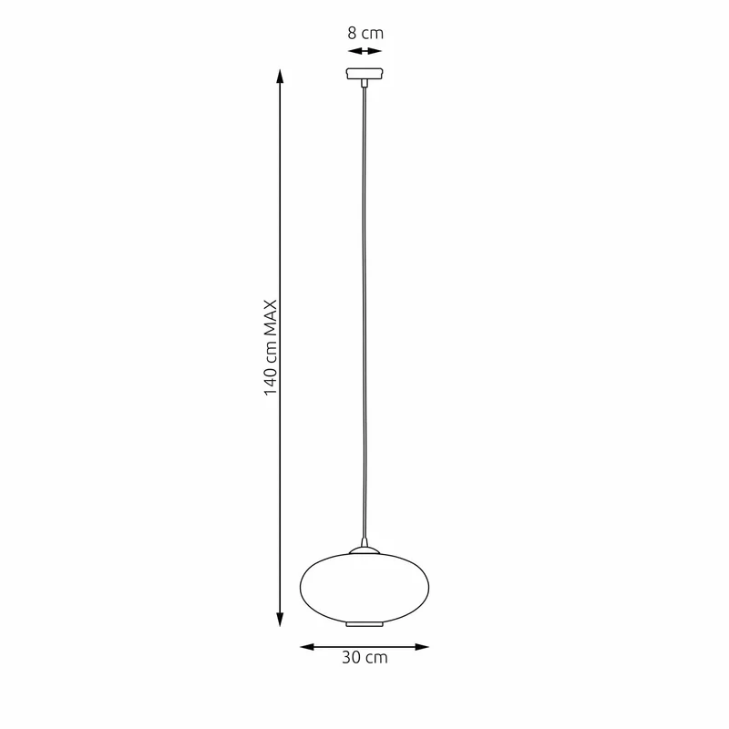 Suspension en verre noir Chambre