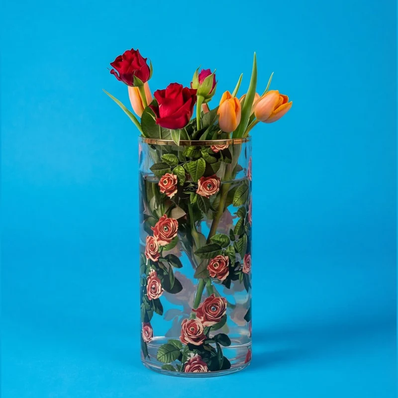 Seletti Toiletpaper Round Glass Vase 14 cm