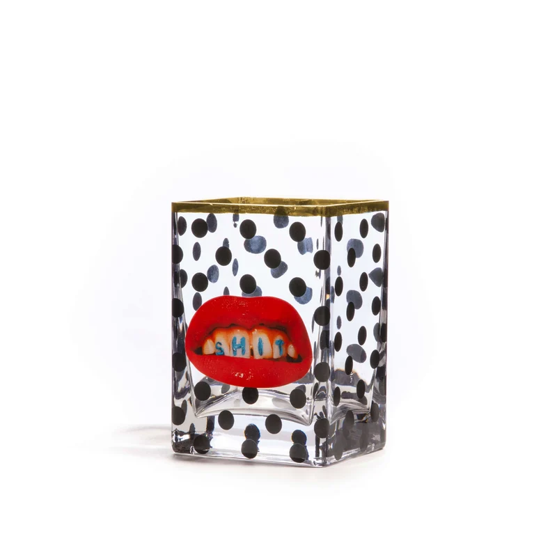Seletti Toiletpaper Glass Vase 14 cm