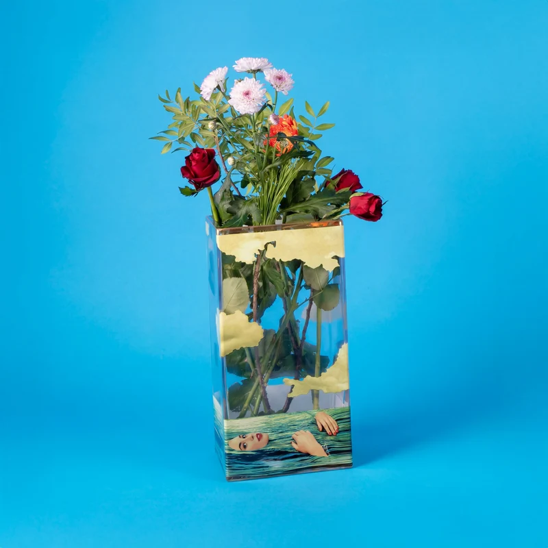 Seletti Toiletpaper Glass Vase 14 cm