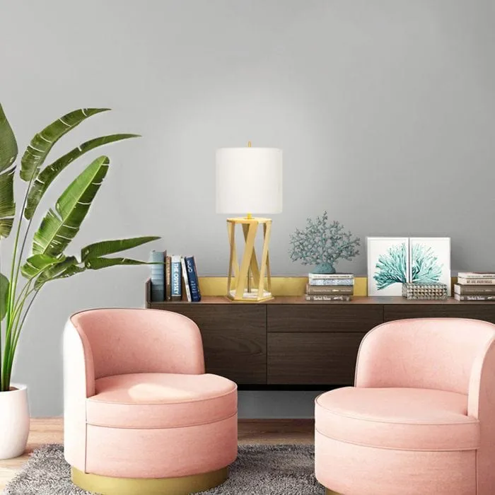 Lampe de table en laiton Salon