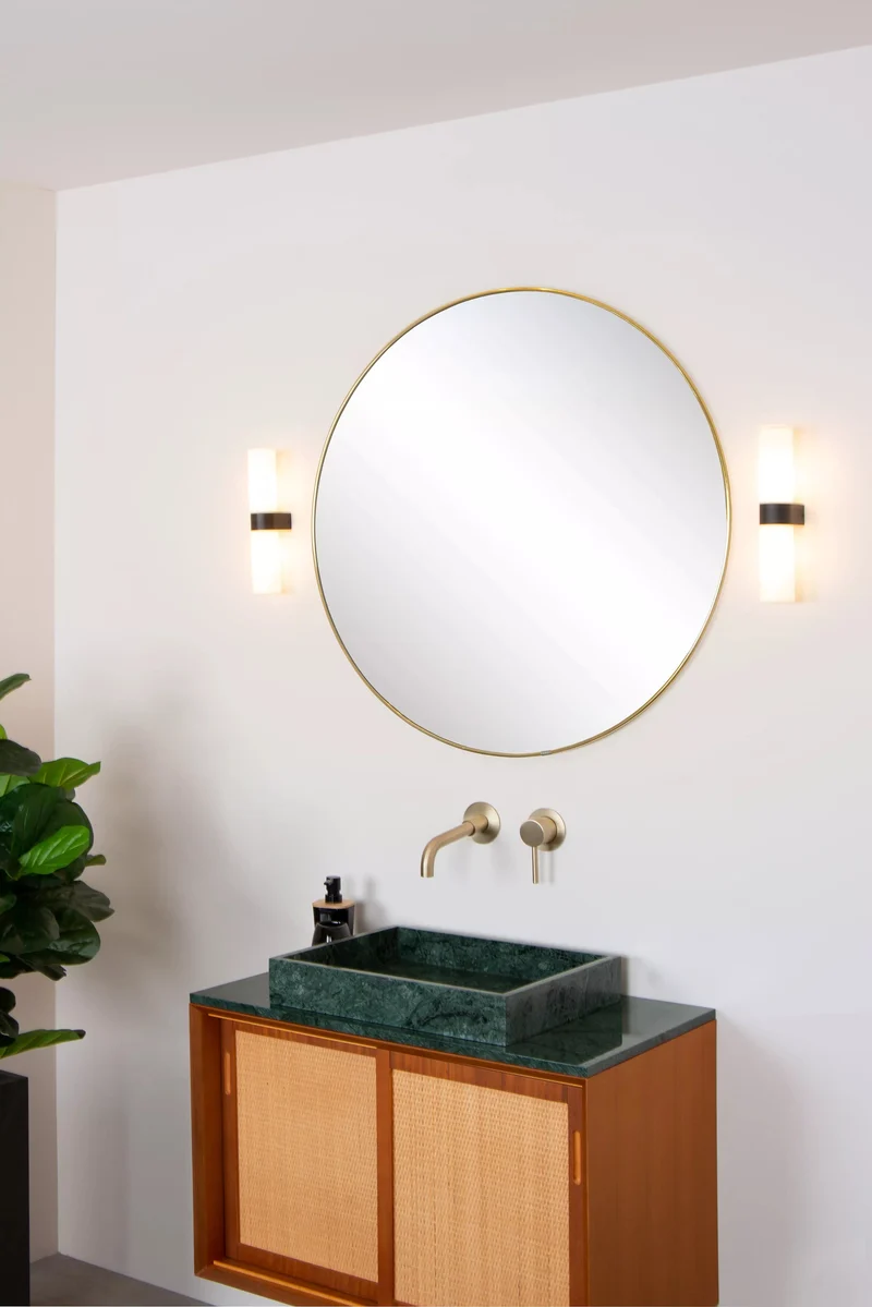 Luminaire mural noir pour salle de bain