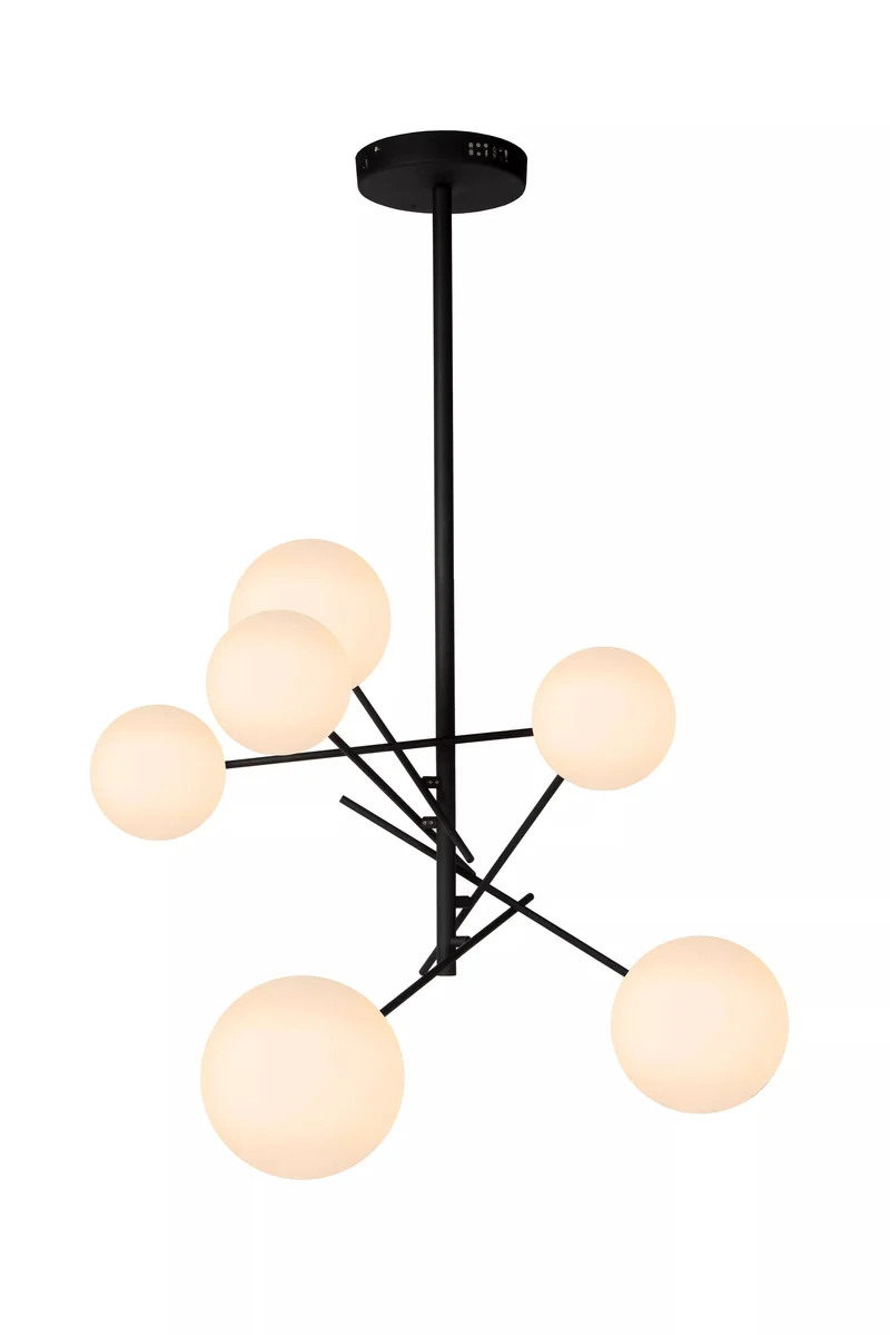 Lustre noir métal salon