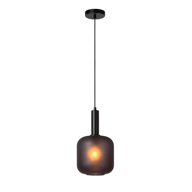 Luminaire à suspendre verre fumé Chambre