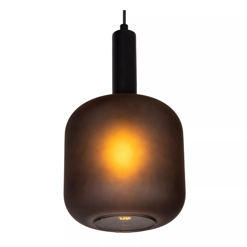 Luminaire à suspendre verre fumé Chambre