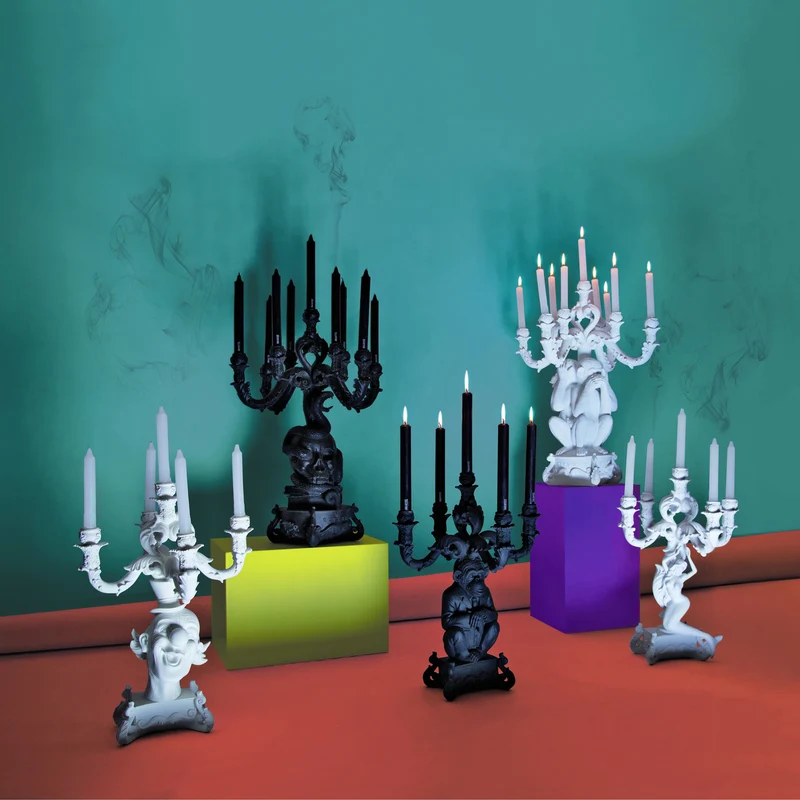 Seletti Burlesque The No Evil Monkeys Candelabra