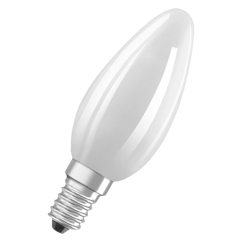 OSRAM LED Star Classic Lampe, Mini-bougie, 5.5W, givré, E14, blanc froid