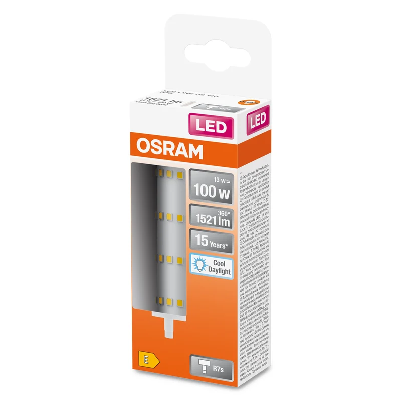 OSRAM LED Line Lampe, 13W, 1521lm, R7s, 6500K, lumière du jour froide