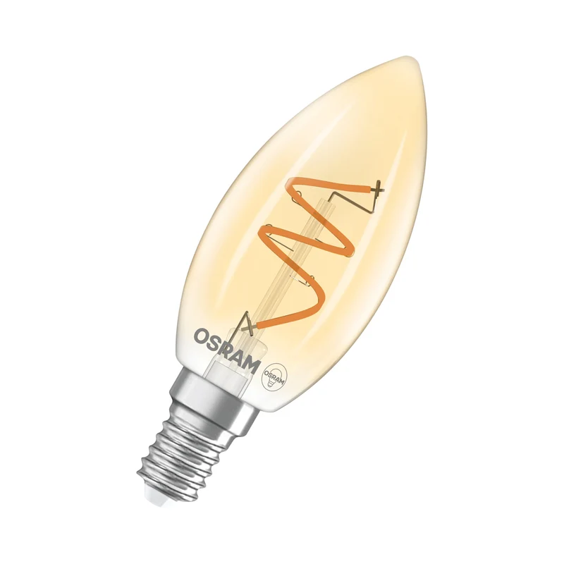 OSRAM Vintage 1906 Classique LED-Lampe Or, 3.5W, 300lm, E14, Blanc chaud confortable