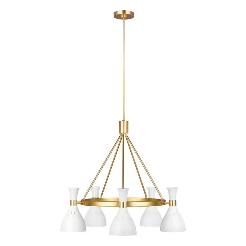 Lustre blanc pour îlot de Cuisine