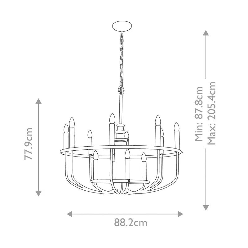 Lustre argent chandelier Salle a Manger