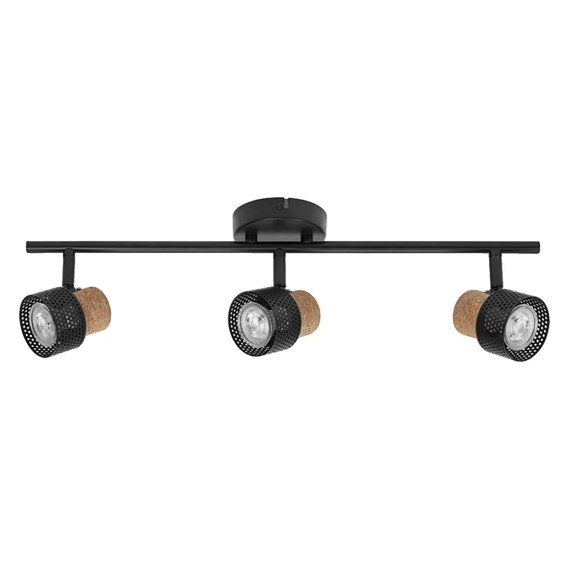 LEDVANCE DECOR SPOT CORK Plafonnier, 3 x 3,4W, 690lm, noir