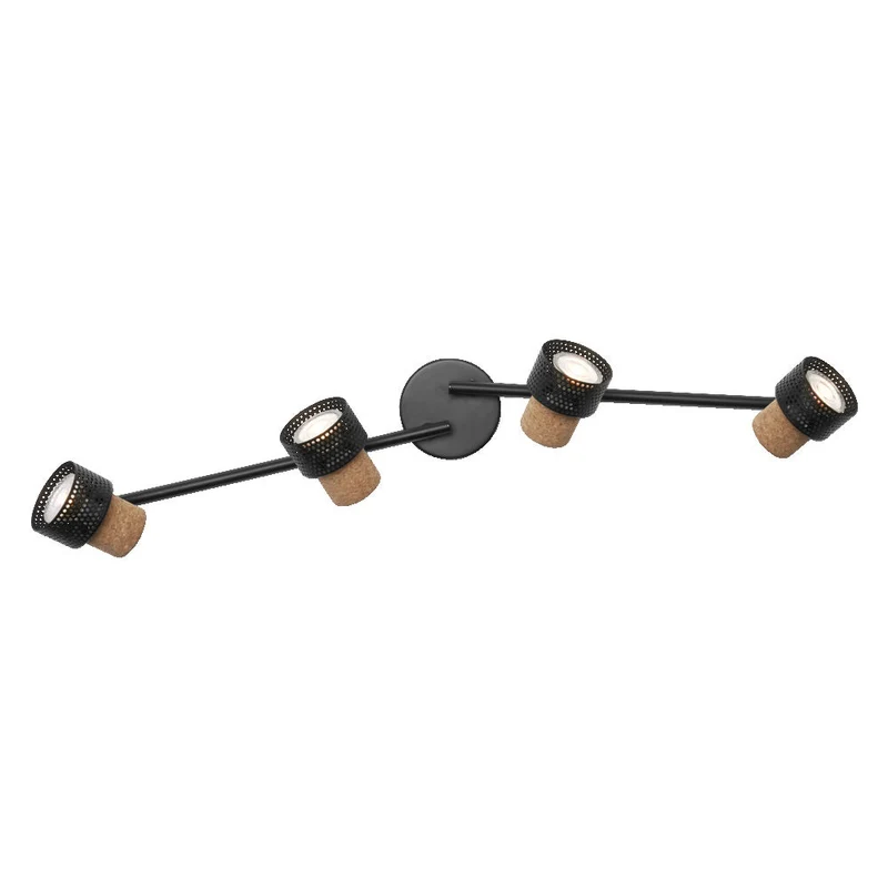 LEDVANCE DECOR SPOT CORK Plafonnier, 4 x 3,4W, 920lm, noir