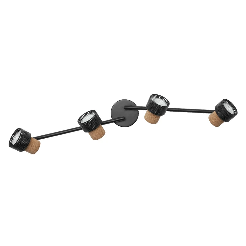 LEDVANCE DECOR SPOT CORK Plafonnier, 4 x 3,4W, 920lm, noir