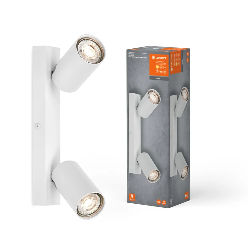 LEDVANCE LED SPOT OCTAGON Plafonnier 2 x 3,4W, GU10, 460lm, blanc
