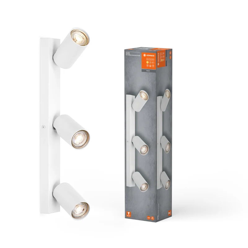 LEDVANCE LED SPOT OCTAGON Plafonnier 3 x 3,4W, GU10, 690lm, blanc