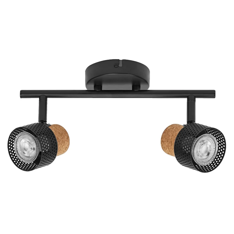 LEDVANCE SPOT DÉCOR CORK Plafonnier, 2 x 3,4W, 460lm, noir