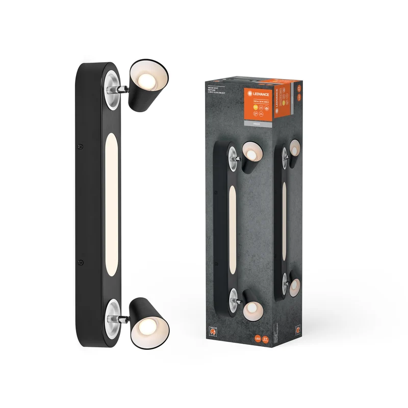 LEDVANCE SPOT DÉCOR NEPTUNE Plafonnier, 20W, 635lm, noir