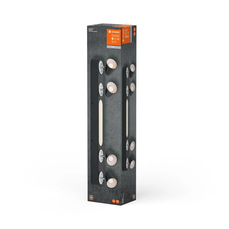 LEDVANCE SPOT DÉCOR NEPTUNE Plafonnier, 27W, 1.280lm, noir
