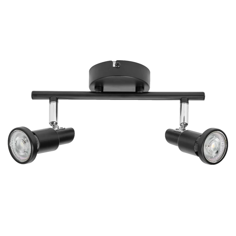 LEDVANCE LED SPOT GU10 Plafonnier 2 x 3,4W, 460lm, noir