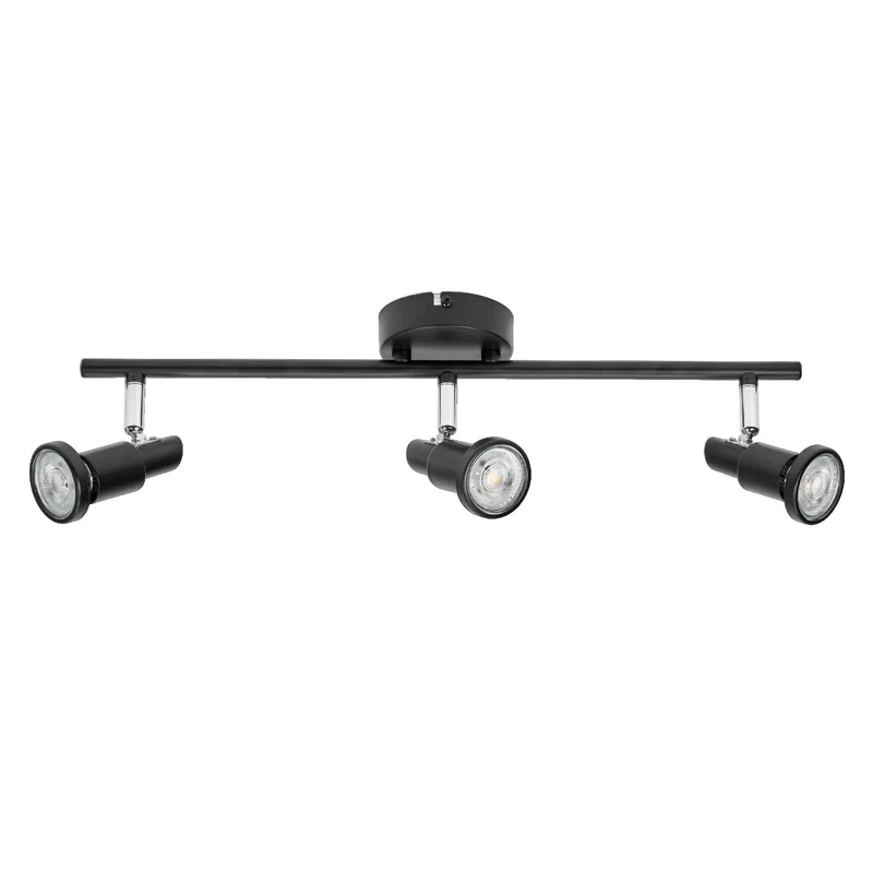 LEDVANCE LED SPOT GU10 Plafonnier 3 x 3,4W, 690lm, noir