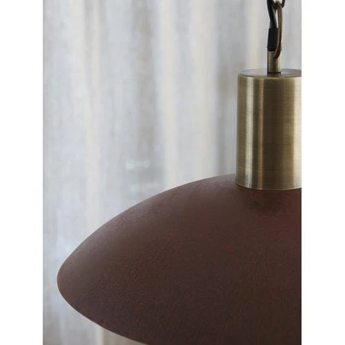 Suspension rustique couleur rouille Cuisine