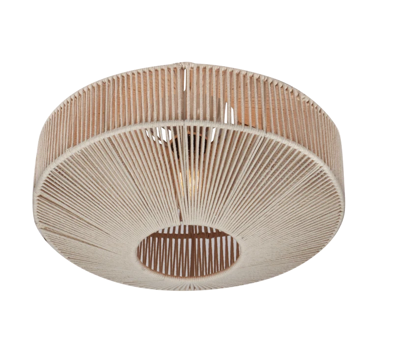 Plafonnier rotin moderne pour Salon
