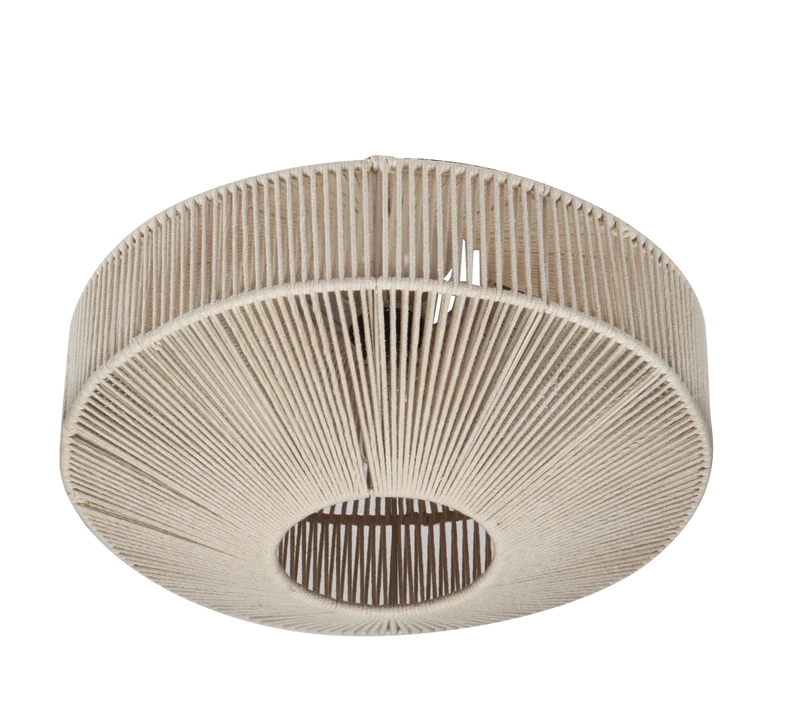 Plafonnier rotin moderne pour Salon