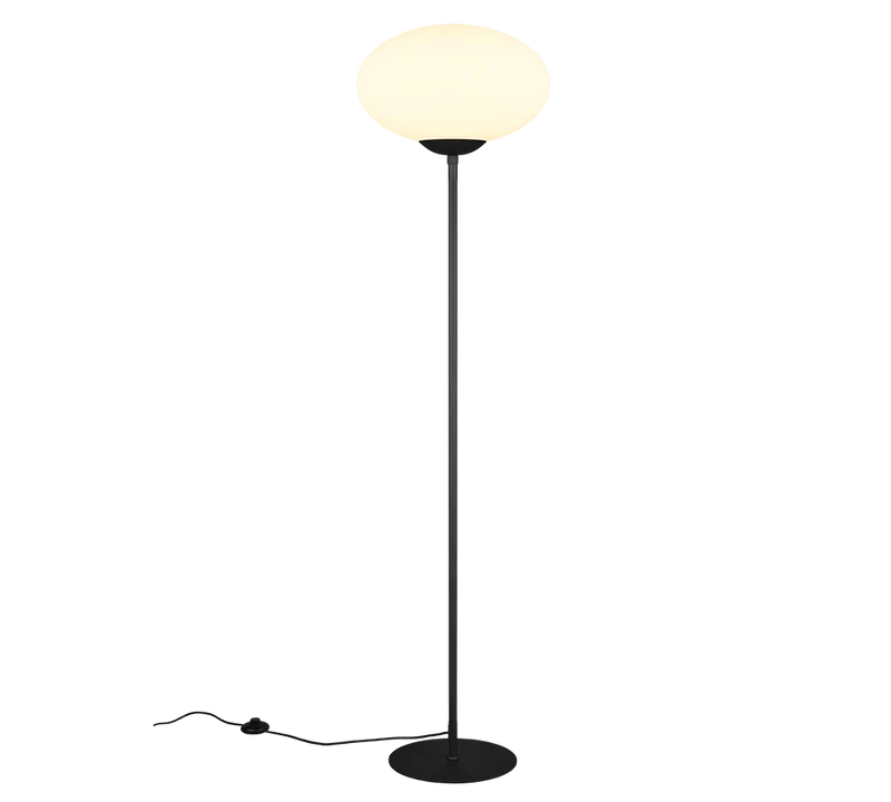 Lampadaire Design Verre Blanc Salon