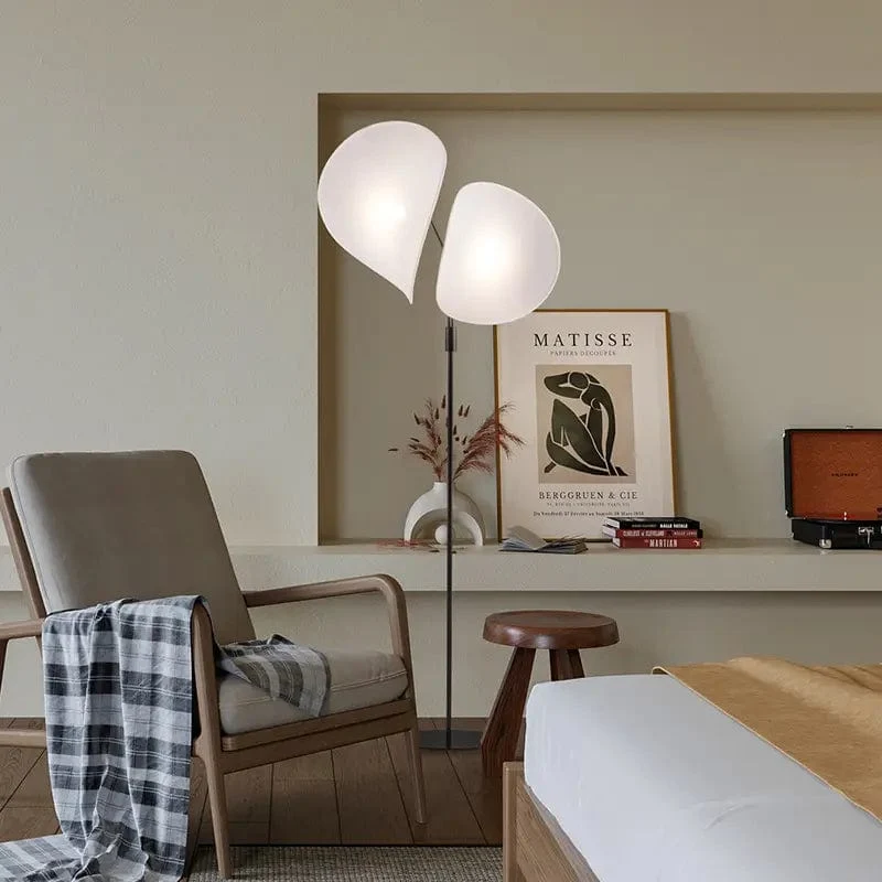 Lampadaire LED Moderne Blanc pour Salon