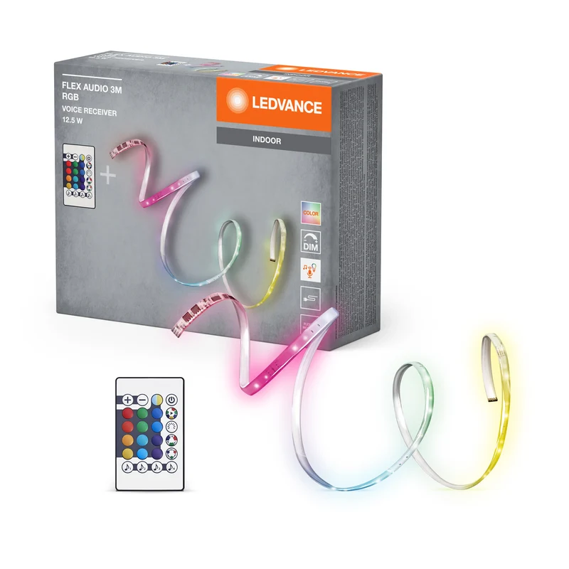 LEDVANCE FLEX AUDIO Bande LED 3M VR RC, blanc, 10W, 120lm