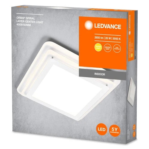 LEDVANCE ORBIS SPIRAL LAYER plafonnier, blanc, 26W, 3000lm