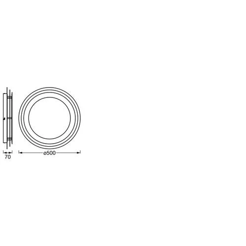 LEDVANCE ORBIS SPIRAL LAYER plafonnier, blanc, 38W, 4000lm