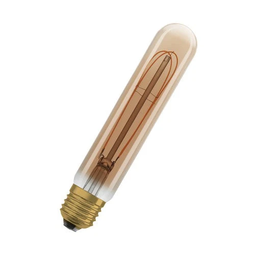 OSRAM Ampoules LED dimmables, 1906 Édition Vintage, 40 Watts de rechange, E27, Tubulaire, 2200 Kelvin, Lumière Confortable Chaude, Verre clair, paquet simple, E27