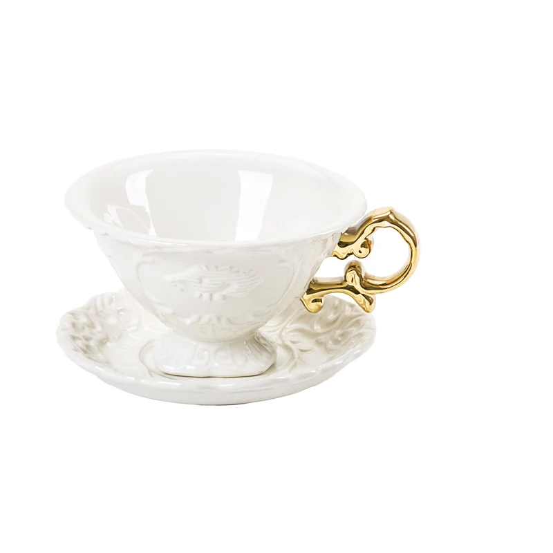 Seletti I-Wares Gold Tea Cup Set