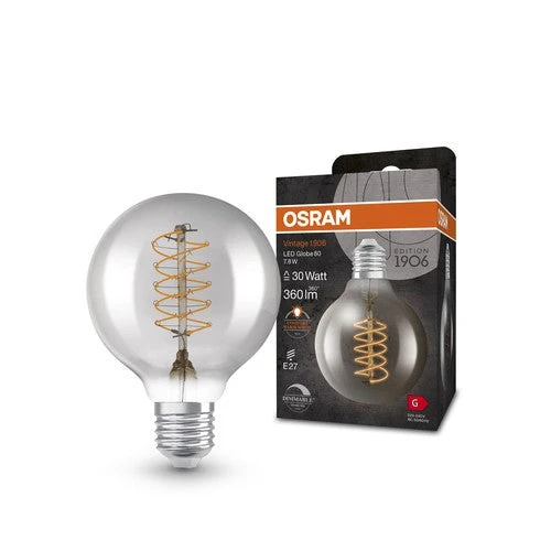 OSRAM Vintage 1906® Globe Classique80 Lampe, 4,8W, 470lm, Blanc chaud, E27