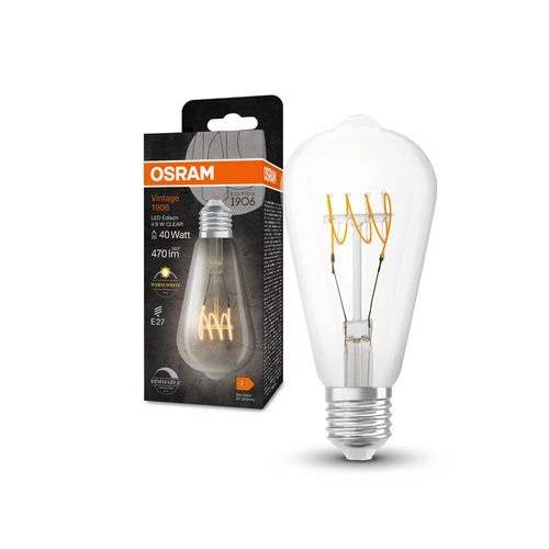 OSRAM Vintage 1906® Classique Edison LED-Lampe, 4,8W, 470lm