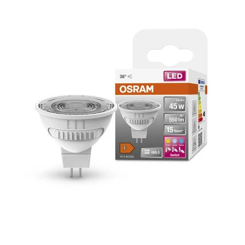 OSRAM LED SPOT MR16 45 avec trois couleurs de lumière, 5,6W, 550lm