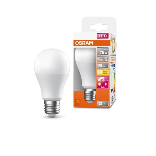OSRAM SUPERSTAR+ CLASSIC A 75 FR Ampoule LED incl. capteur de mouvement et capteur de lumière du jour, 10W, 1055lm, blanc chaud