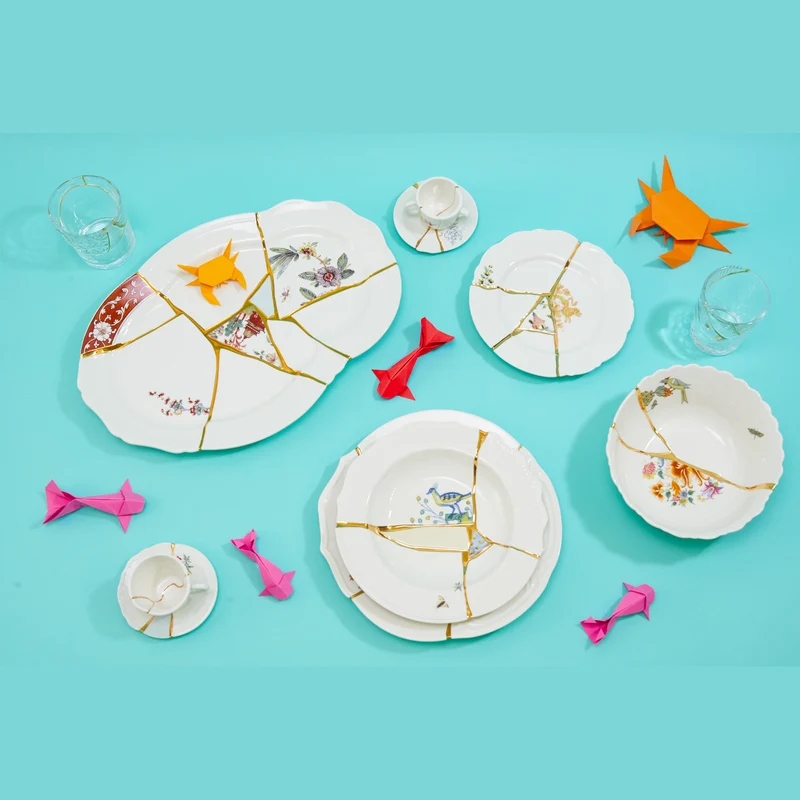 Seletti Kintsugi Dessert Plate
